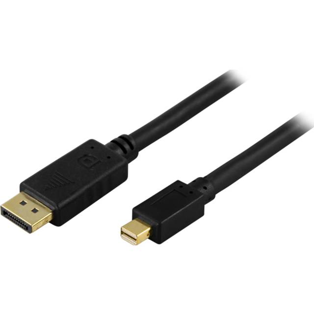 DELTACO DisplayPort till Mini DisplayPort kabel, 20-p ha-ha, 3m, svart (DP-1131)