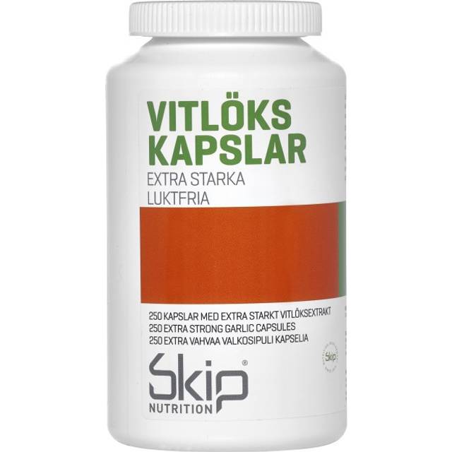 Skip Nutrition Vitlökskapslar 500 mg 200 kapslar