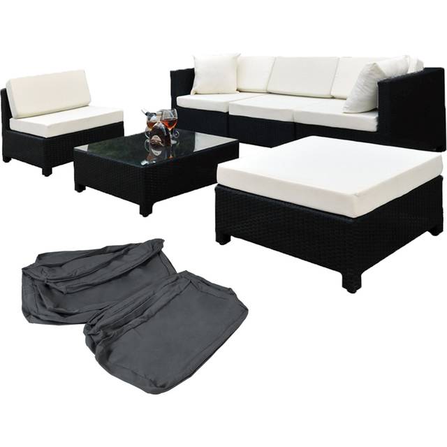 tectake Nature Garden Furniture Set - Brown