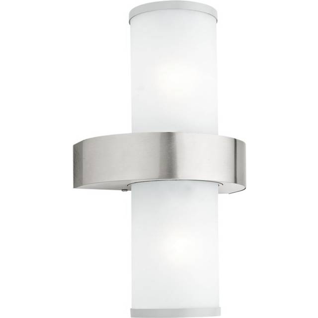86541 - Wall lamp Beverly stainless steel glass sat. white IP44, 86541 - Promotional item