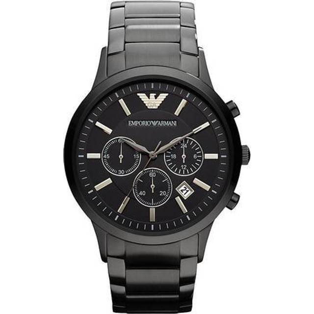 Emporio Armani Black Stainless Steel Chronograph Mens Watch AR2453