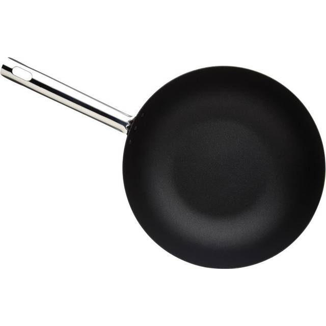 MasterClass Carbon Steel 30cm Wok - Black