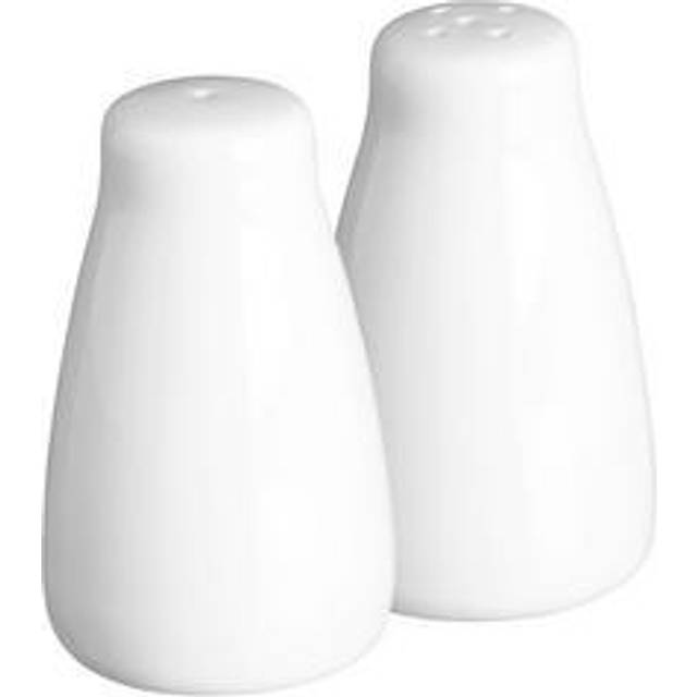Price and Kensington Simplicity Salt & Pepper Pots, Set of 2, White