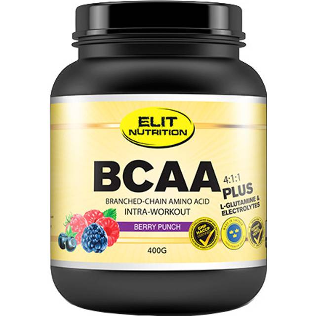 Elit Nutrition ELIT Bcaa 4:1:1 + L-glutamine Berry punsch 400 g