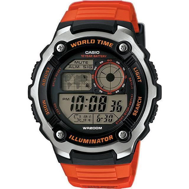 Casio AE-2100W-4VEF Orange Strap Watch