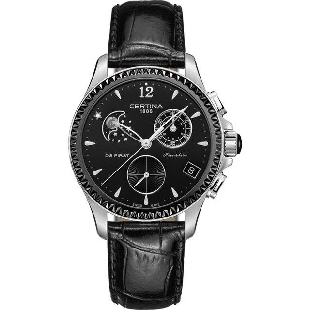 Certina Watch DS First Lady Moon Phase - Black