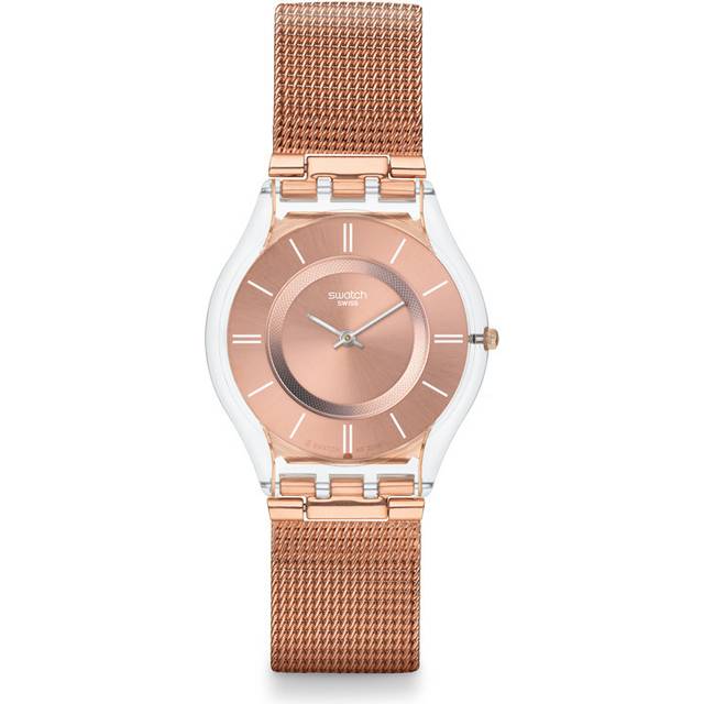 Swatch Hello Darling Mesh Watch SS08K104M - Rose Gold