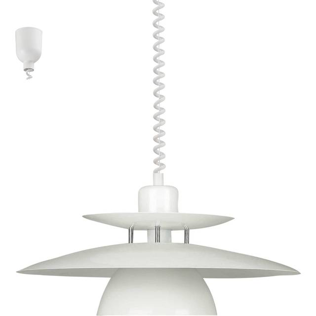 Eglo Lighting Brenda 1 Light Flexible Dome Ceiling Pendant Chrome, White, E27