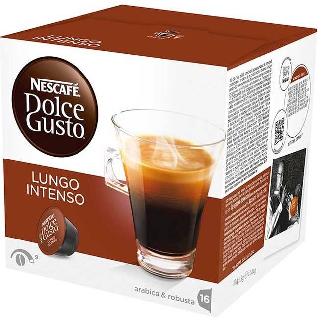 Nescafé Lungo Intenso - 16 kapslar till Nescafé Dolce Gusto