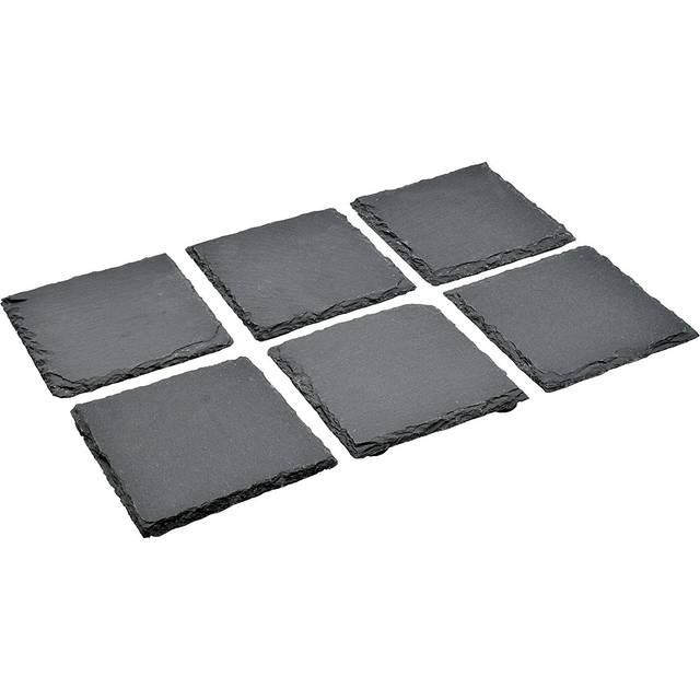 Square Slate Coasters - Pack of 6