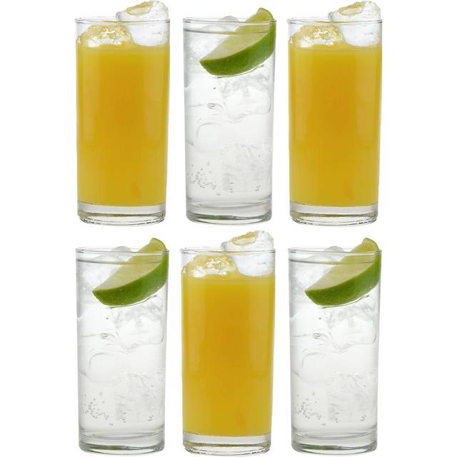 285ml Clear Classic Highball Glasses - Pack of Six