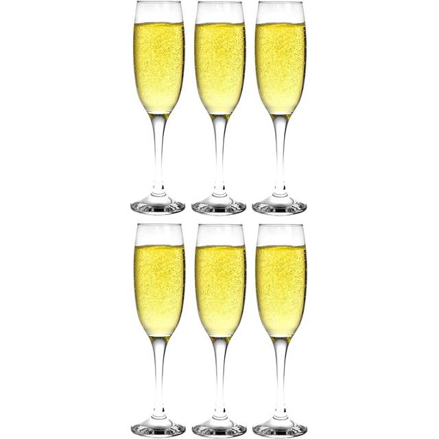 220ml Classic Champagne Flutes - Pack of Six