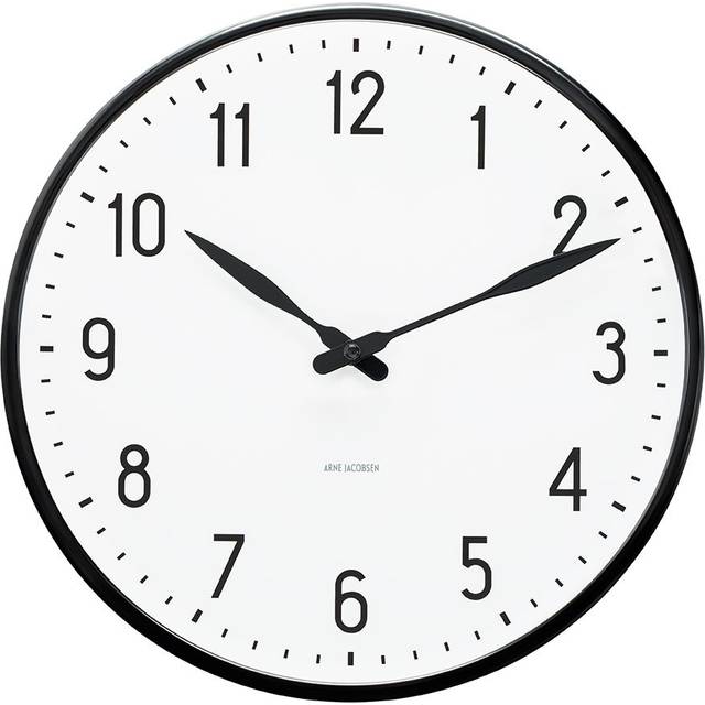 Station Wall Clock Black / White, 290 mm