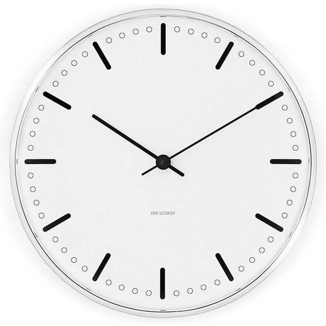 Arne Jacobsen - City Hall Väggur 16,5 cm Vit