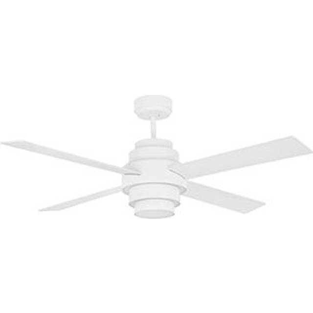 Faro Disc LED Large Ceiling Fan White, Maple