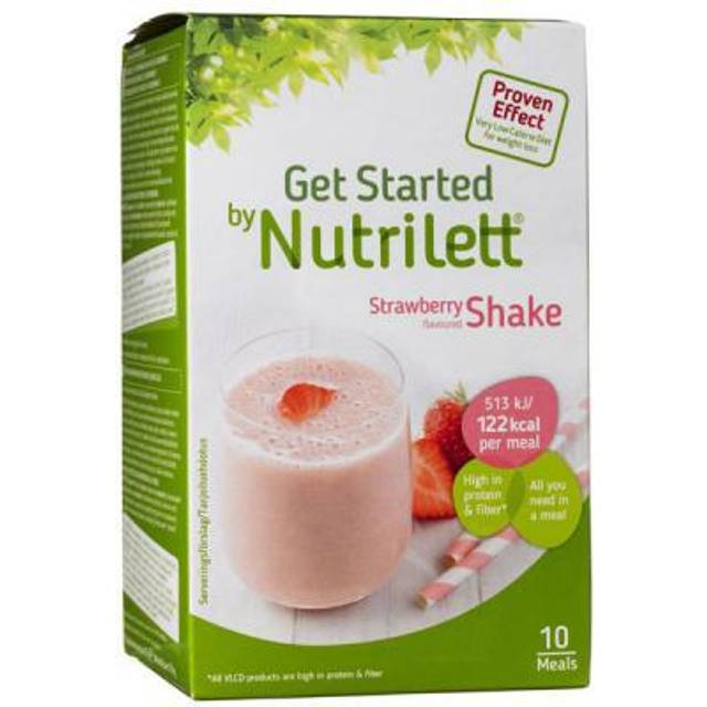 Nutrilett VLCD Strawberry Shake - 10 påsar