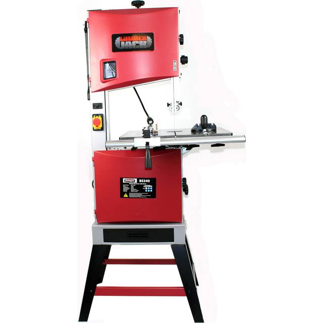 "LUMBER JACK 14"" Professional Bandsaw Floor Standing 1100W Induction Motor Cast Iron Table Top Includes Circular Cutting Attachment & Factory Fitted 13"