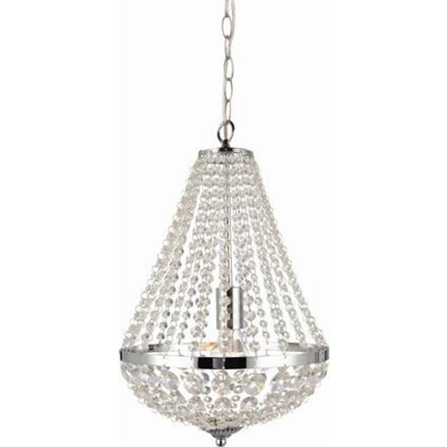 Gränsö Kristallkrona 30cm Krom