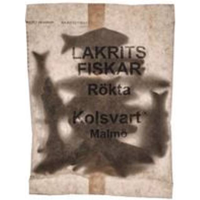 Kolsvart Söta Lakritsfiskar 120g