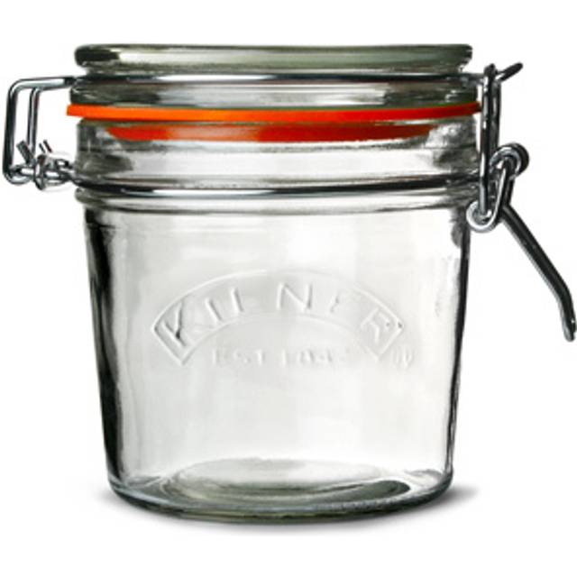 Kilner 0025,495 rund stryklås glas, 350 ml konserveringsglas, 350 milliliter, transparent