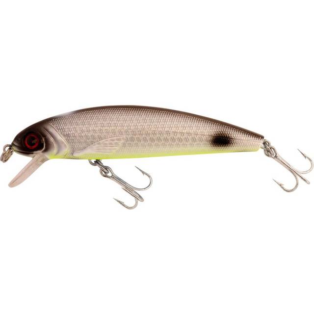 Abu Garcia Tormentor Flytande Bete, Finns I Flera Storlekar, För Öring, Abborre, Gädda, Gös, Abborre Och Lax, Förförisk Verkan Med Livfulla Fiskfångande Färger, Silver/Gul 7 Cm