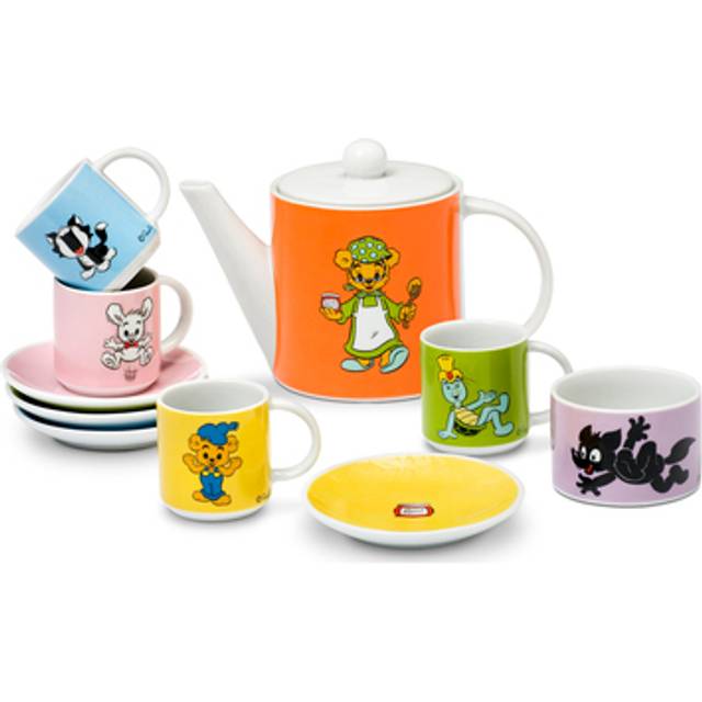 Bamse Kaffeservis Porslin - Multifärgad
