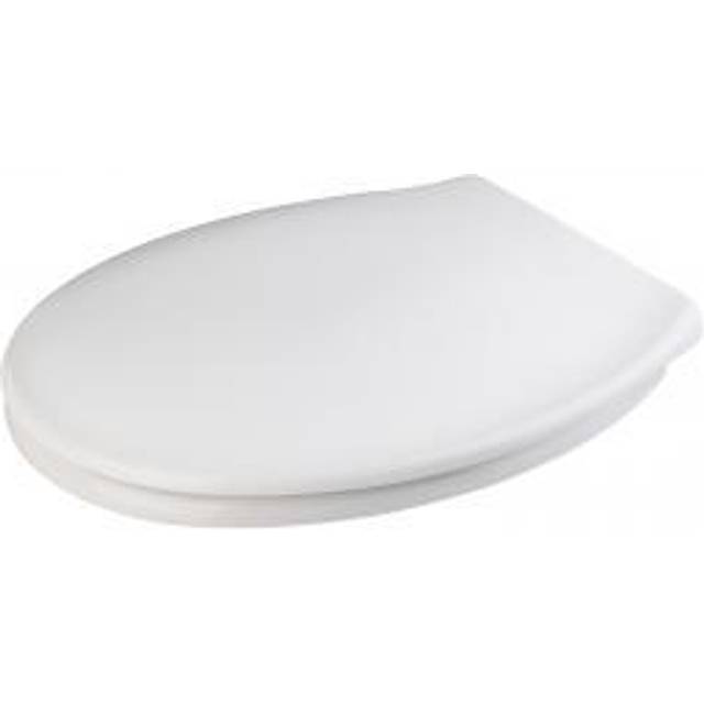Eldon Soft Close Round Standard Toilet Seat - White (3.5cm H X 38cm W X 39.5cm D)
