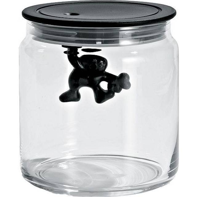 A di Alessi Gianni glasburk, blått lock, 70 cl, (AMDR04 AZ)