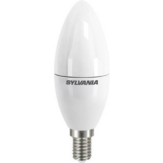 Sylvania LED Non-Dimmable Frosted Candle E14 Light Bulb - 6.5W