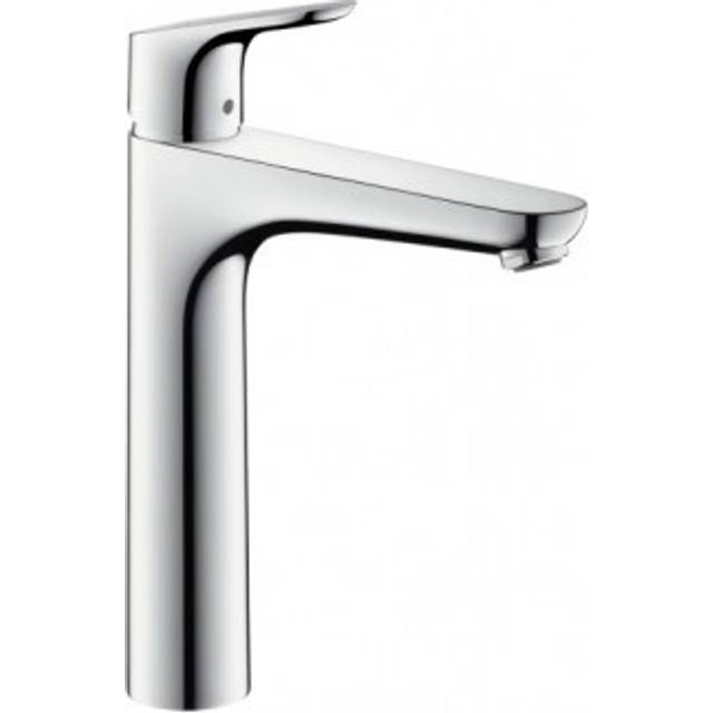 Hansgrohe Focus Chrome Single Lever Basin Mixer Tap 190 Without Waste