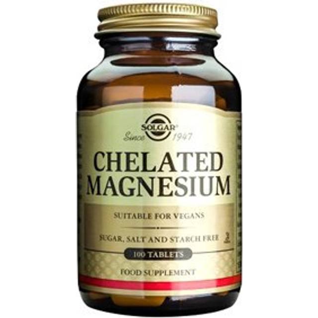Chelated Magnesium 100mg 100 tabletter - Solgar
