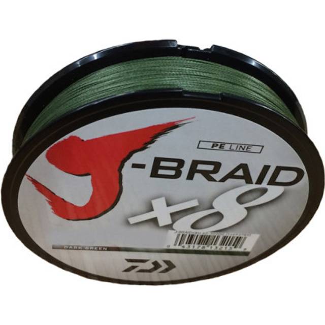 Daiwa J-Braid X8 flätlina mörkgrön 40 lb/18.1 kg 0.240 mm x 150 m