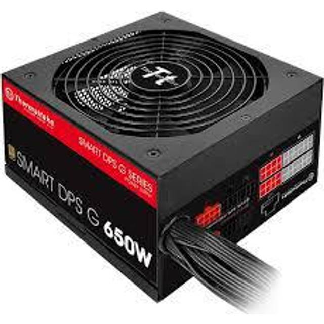 Thermaltake Smart DPS G Digital 600 W EU 80 Plus brons halvmodulär strömförsörjningsenhet – svart/röd