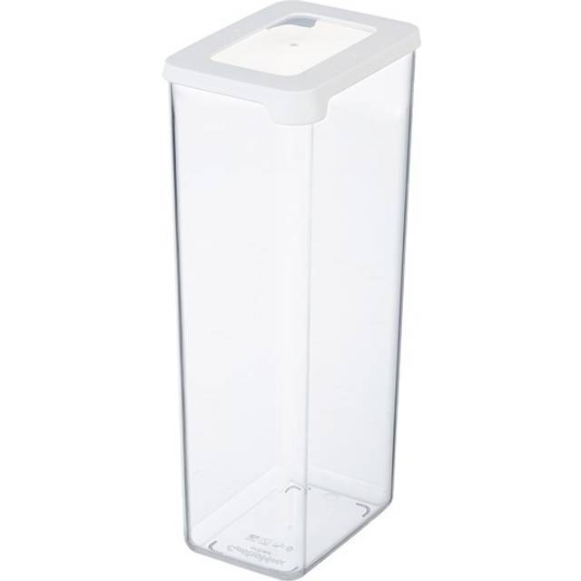 GastroMax Torrförvaring 2,25 Liter - Lufttät behållare i transparent plast - För skafferiet och kökslådorna - Tål diskmaskin - BPA-fri plast - 13x9x28 cm - Tillverkad i Finland
