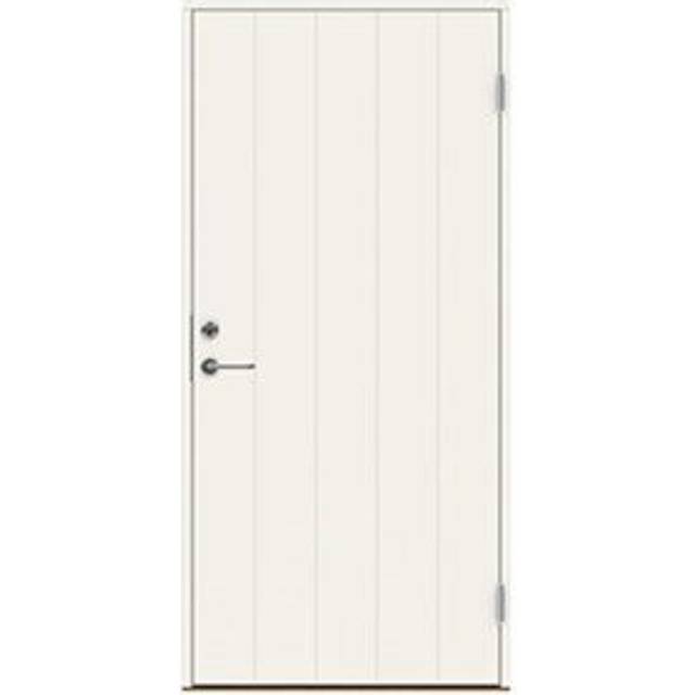 Ytterdörr Swedoor Cleverline P-100 Vit NCS-S 0502-Y (standard) (9 x 19, Högerhängd)
