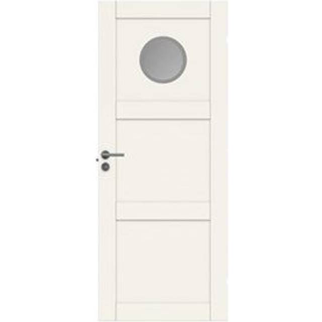 Innerdörr Swedoor Unique 03L GWA130 Glas Vit NCS-S 0502-Y (9 x 20)