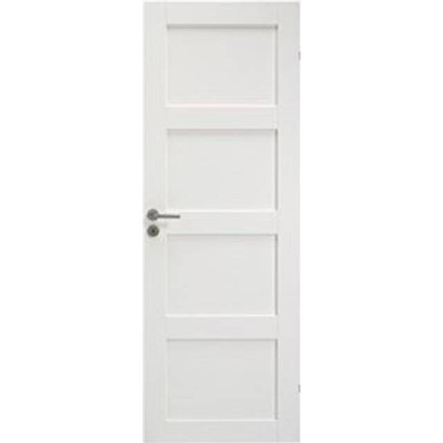 Innerdörr Swedoor Unique 04L Tät Vit NCS-S 0502-Y (7 x 21)