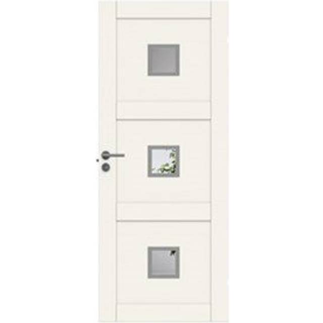 Innerdörr Swedoor Unique 03L GWA320 Glas Vit NCS-S 0502-Y (10 x 20)