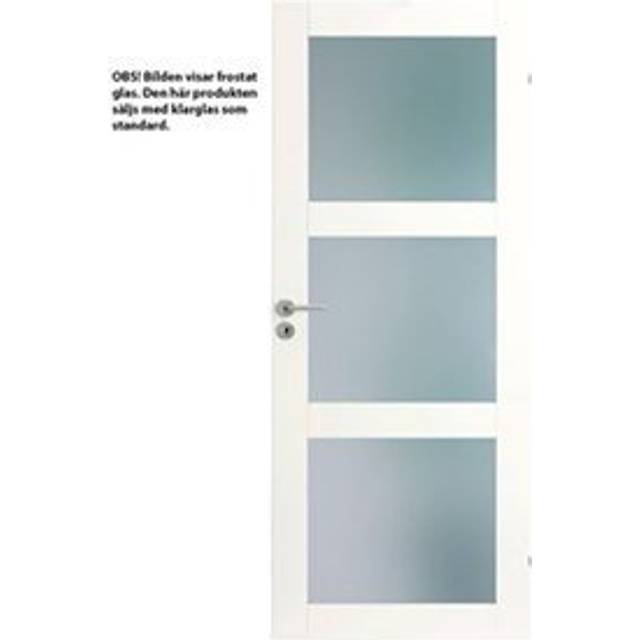 Innerdörr Swedoor Unique GW02L Glas Vit NCS-S 0502-Y (10 x 20)
