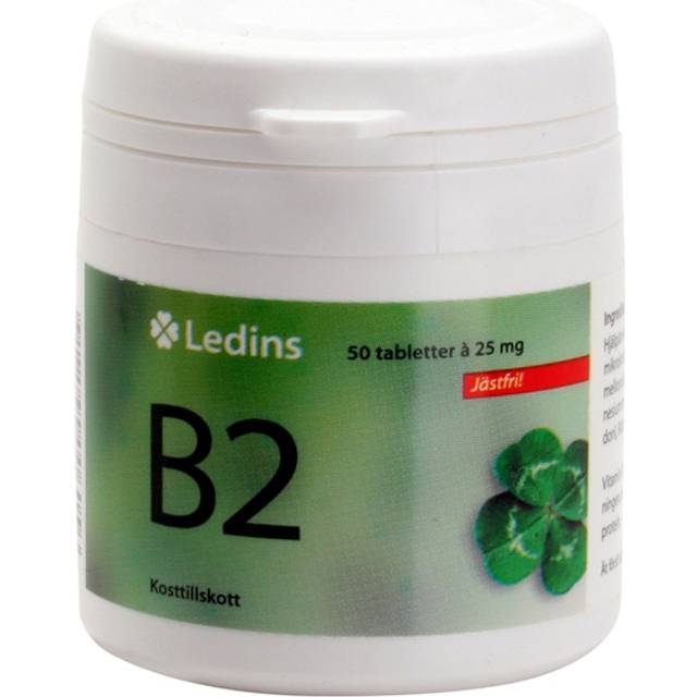 Ledins B2 Vitamin 25 mg, 50 tabletter
