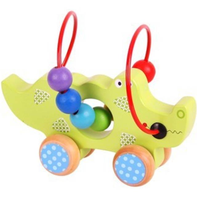 Bigjigs Toys Push Along Crocodile Bead Frame