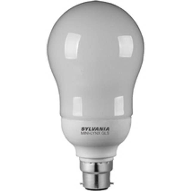 Sylvania CFL Helix Spiral 20W B22 Mini Lynx GLS Warm White Frosted