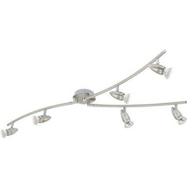 Eglo Magnum LED Six Spotlight in Nickel and Chrome