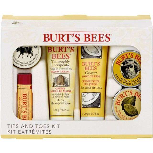 Burt&#39;s Bees Tips and Toes Travel Size Gift Set 6 Pieces