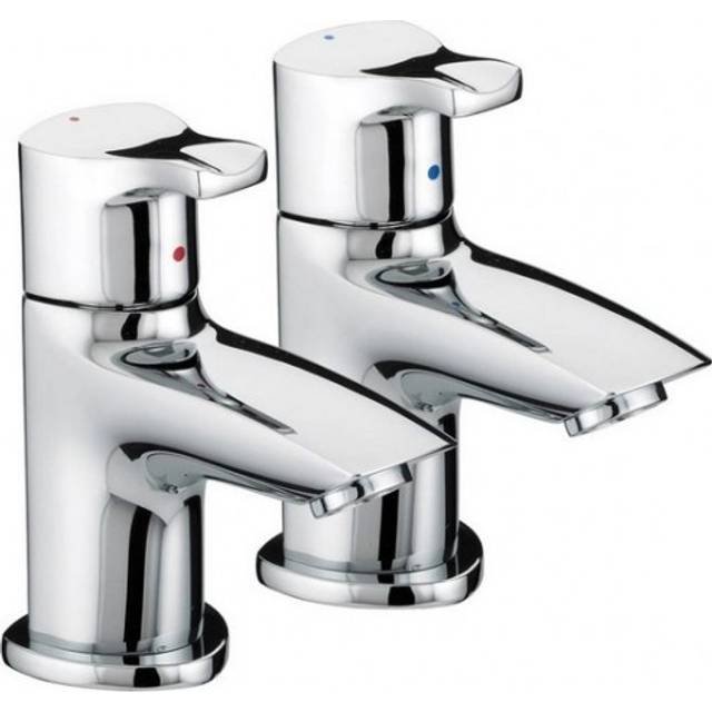 Capri Deck Pillar Taps - Chrome (8cm)