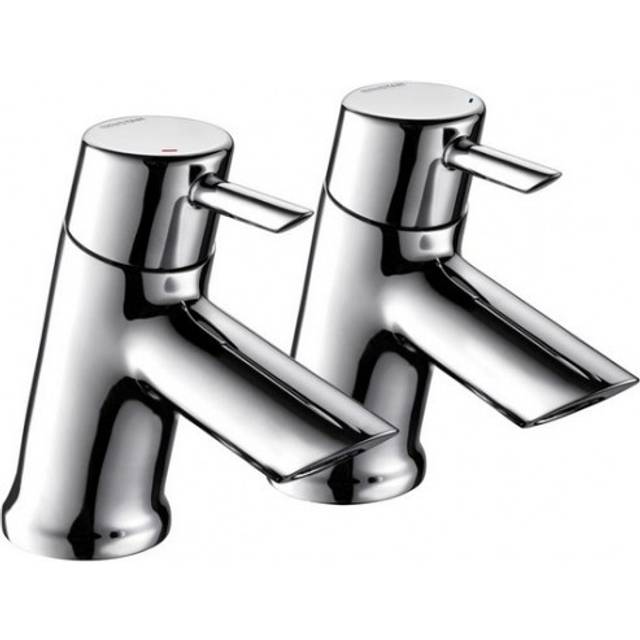 Bristan - Chrome Acute Basin Taps Modern Sleek Basin Tap ae 1/2 c