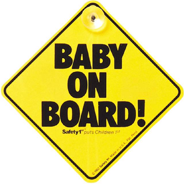 Safety 1st Baby on Board Sign