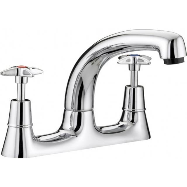 Bristan X Head Deck Kitchen Sink Mixer Tap | Chrome | Metal | 230mm x 260mm x 240mm