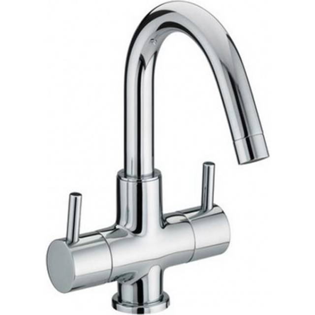 Prism Monobloc Basin Mixer - Chrome (13.5cm)