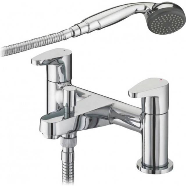 Deck Mounted Bath Shower Mixer - Chrome (11cm)